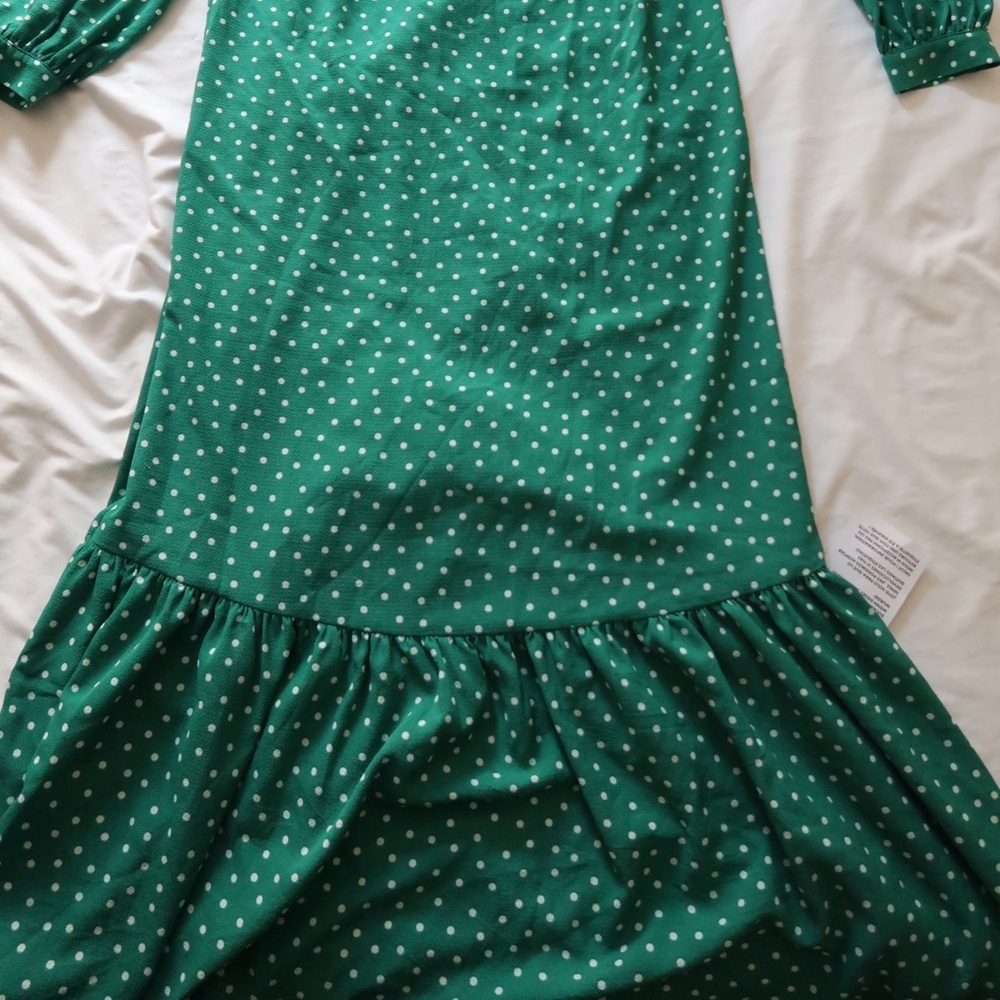 ASOS Green Polka Dot Maxi Dress - Picture 3 of 3